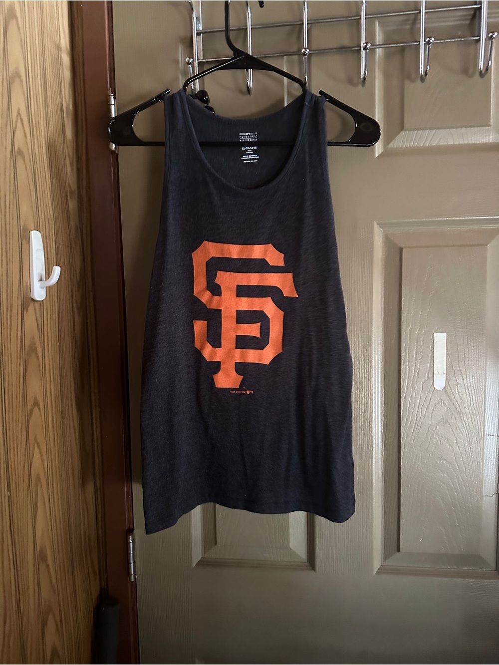 Genuine Merchandise Black Tank with Orange SF Logo